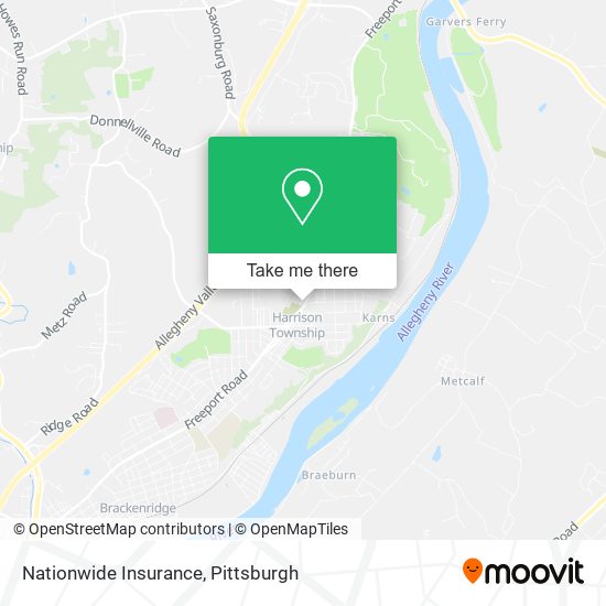 Mapa de Nationwide Insurance