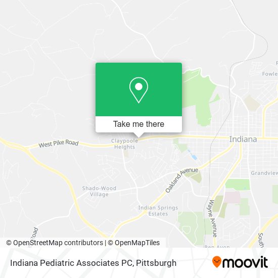 Mapa de Indiana Pediatric Associates PC