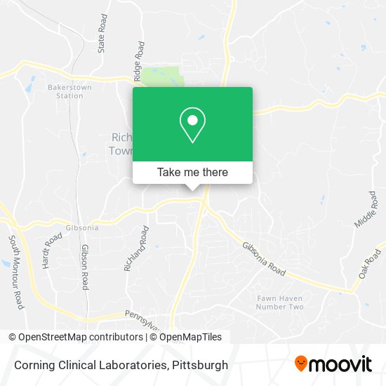 Mapa de Corning Clinical Laboratories