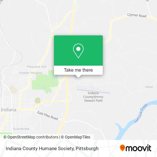 Mapa de Indiana County Humane Society