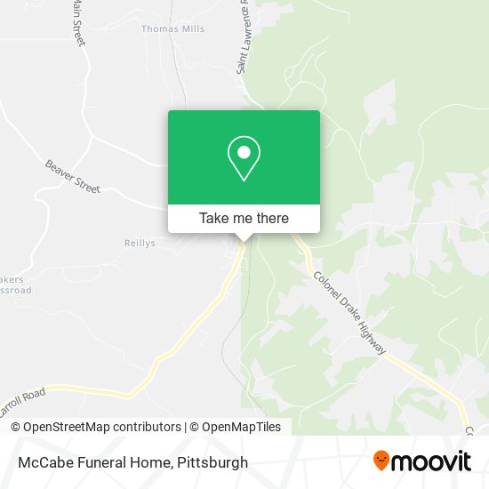 Mapa de McCabe Funeral Home