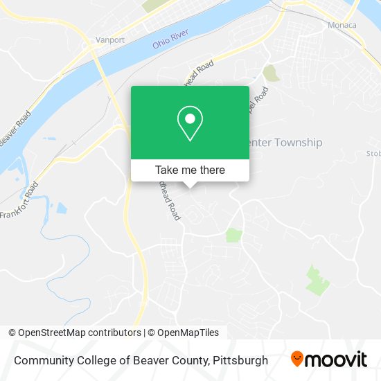 Community College of Beaver County map