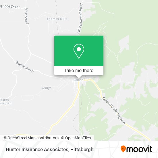 Hunter Insurance Associates map