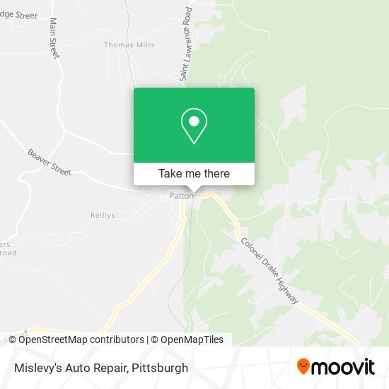 Mislevy's Auto Repair map