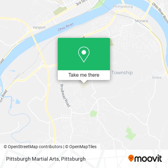 Mapa de Pittsburgh Martial Arts