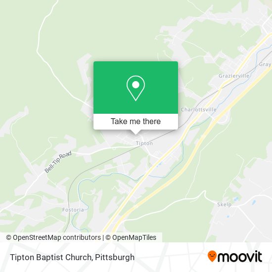 Tipton Baptist Church map
