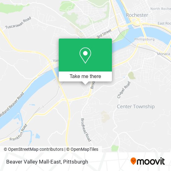 Mapa de Beaver Valley Mall-East