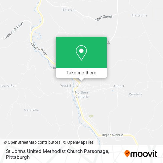 Mapa de St John's United Methodist Church Parsonage