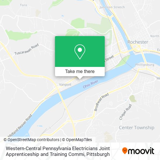 Mapa de Western-Central Pennsylvania Electricians Joint Apprenticeship and Training Commi