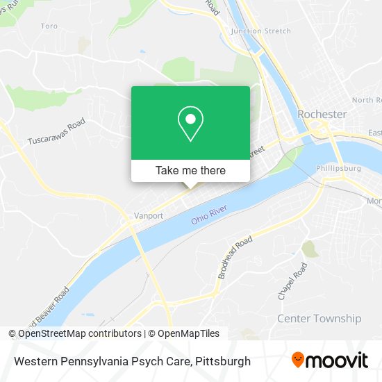 Mapa de Western Pennsylvania Psych Care