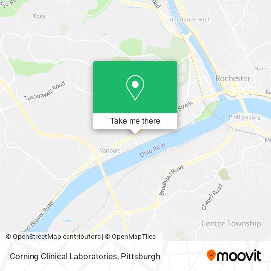 Corning Clinical Laboratories map