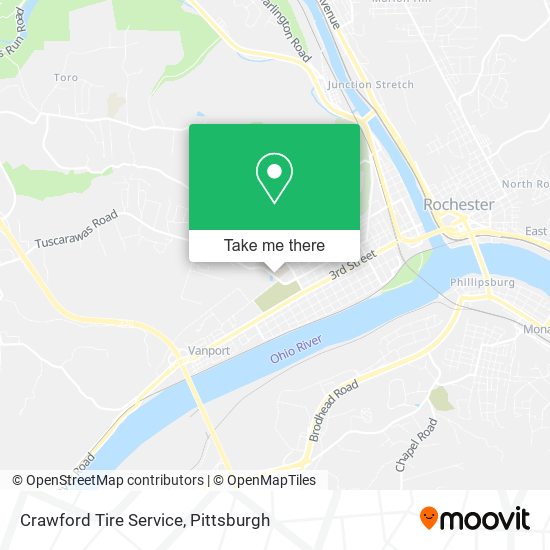 Crawford Tire Service map