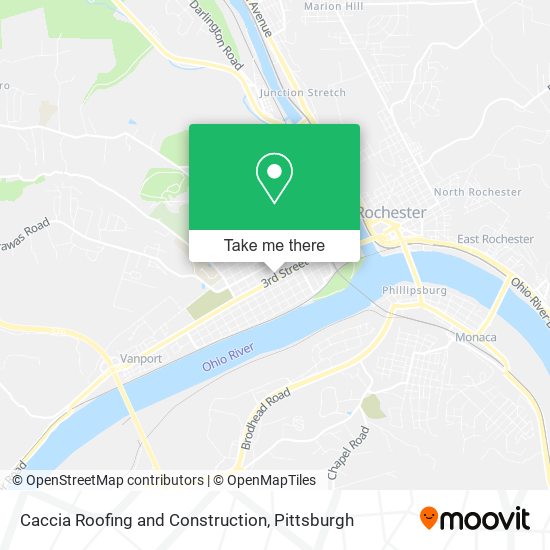 Caccia Roofing and Construction map