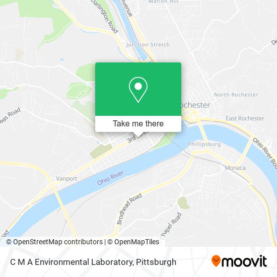 Mapa de C M A Environmental Laboratory