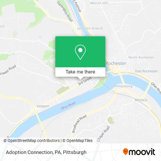 Mapa de Adoption Connection, PA