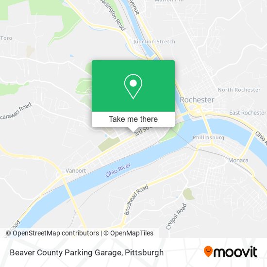 Beaver County Parking Garage map