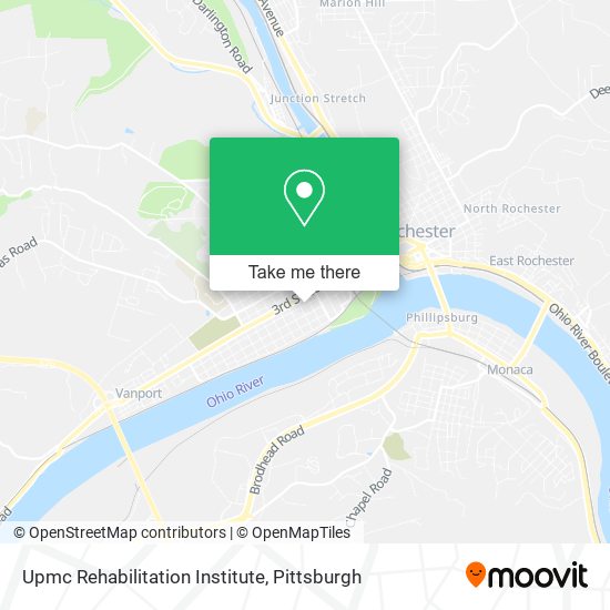 Upmc Rehabilitation Institute map