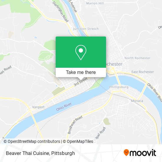 Beaver Thai Cuisine map