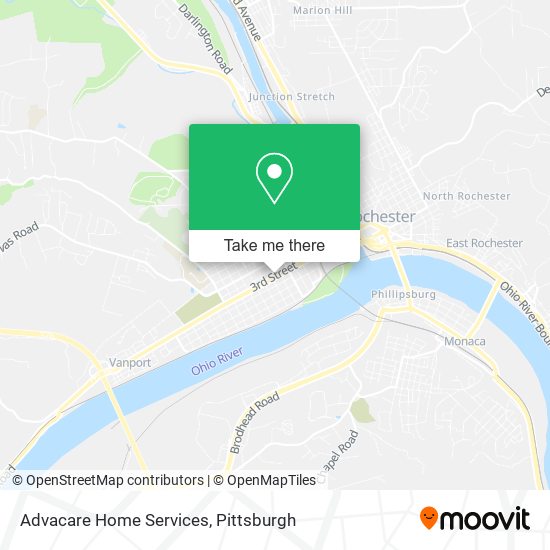 Advacare Home Services map