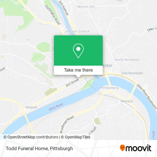 Todd Funeral Home map