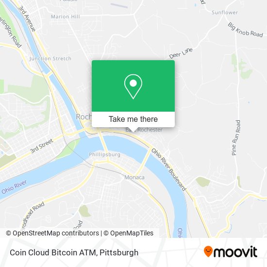 Mapa de Coin Cloud Bitcoin ATM