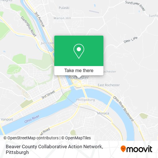 Beaver County Collaborative Action Network map