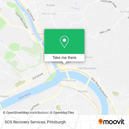 SOS Recovery Services map