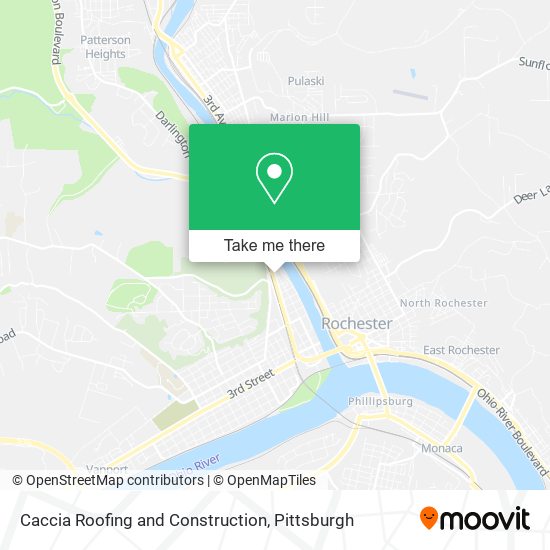 Mapa de Caccia Roofing and Construction