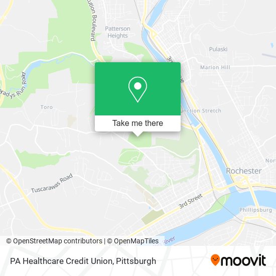 PA Healthcare Credit Union map