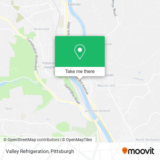 Valley Refrigeration map