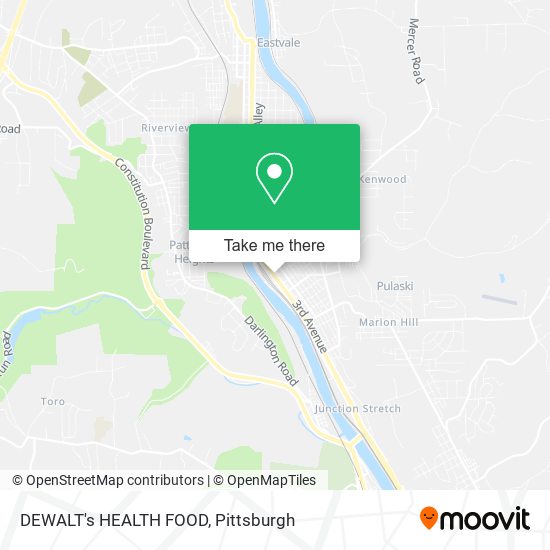 Mapa de DEWALT's HEALTH FOOD