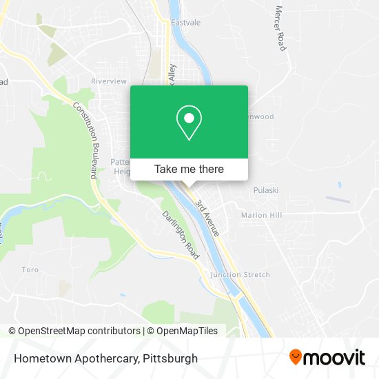 Hometown Apothercary map