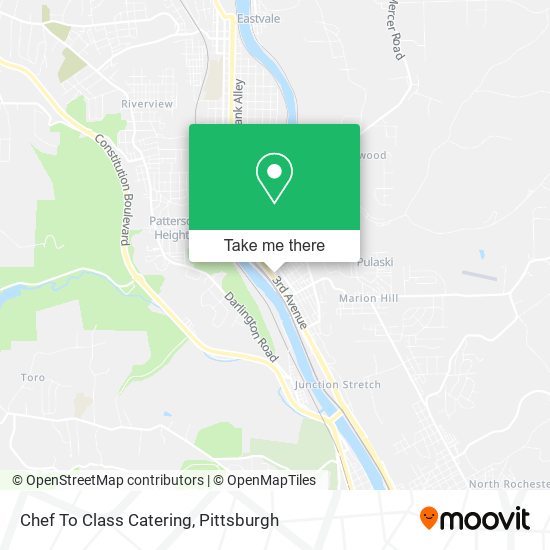 Chef To Class Catering map
