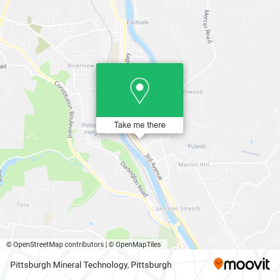 Pittsburgh Mineral Technology map