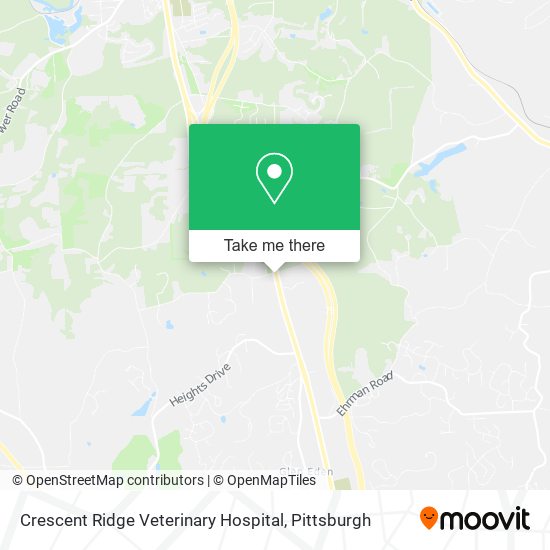 Mapa de Crescent Ridge Veterinary Hospital