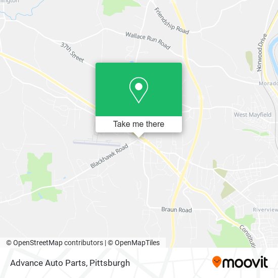 Mapa de Advance Auto Parts