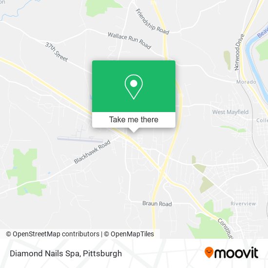 Diamond Nails Spa map