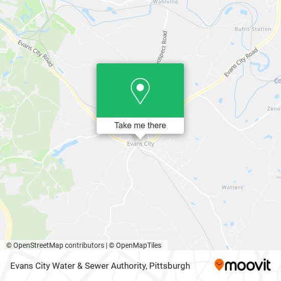 Evans City Water & Sewer Authority map