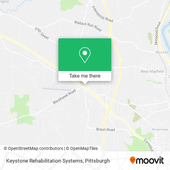 Keystone Rehabilitation Systems map