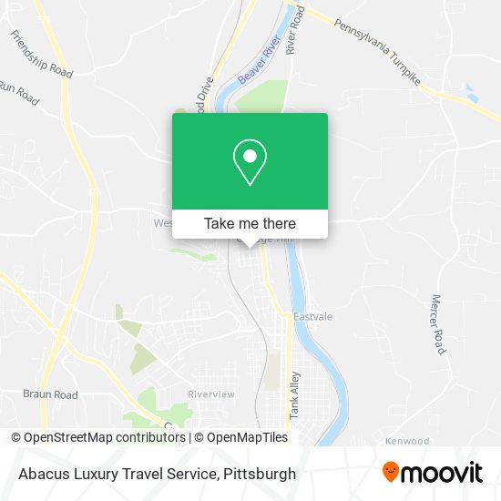Abacus Luxury Travel Service map