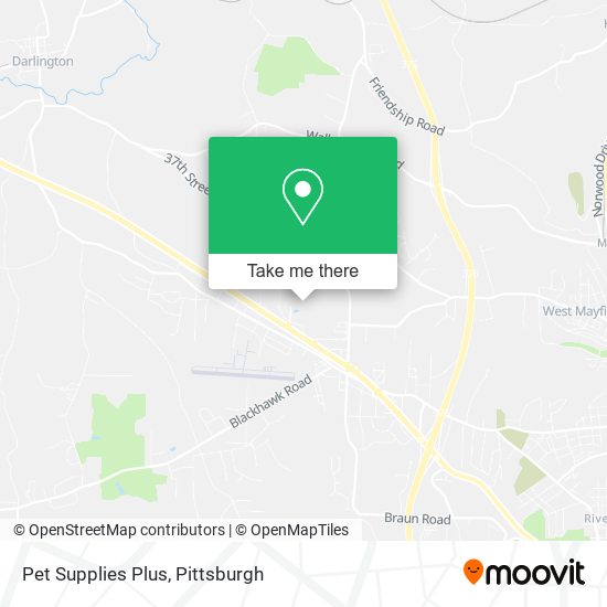 Mapa de Pet Supplies Plus