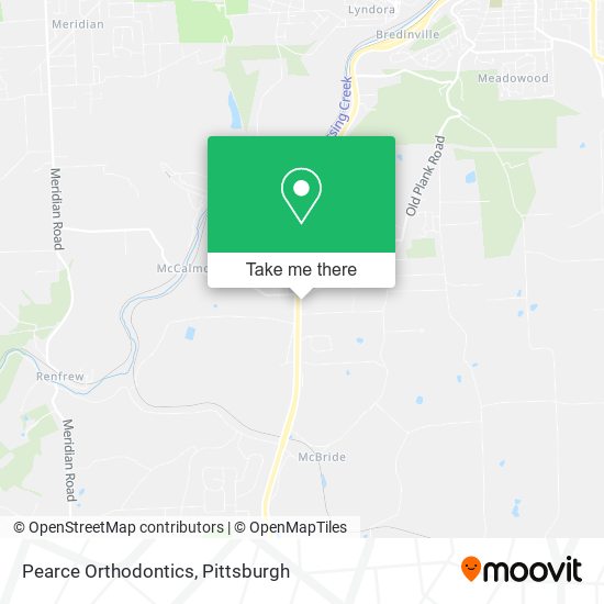 Pearce Orthodontics map