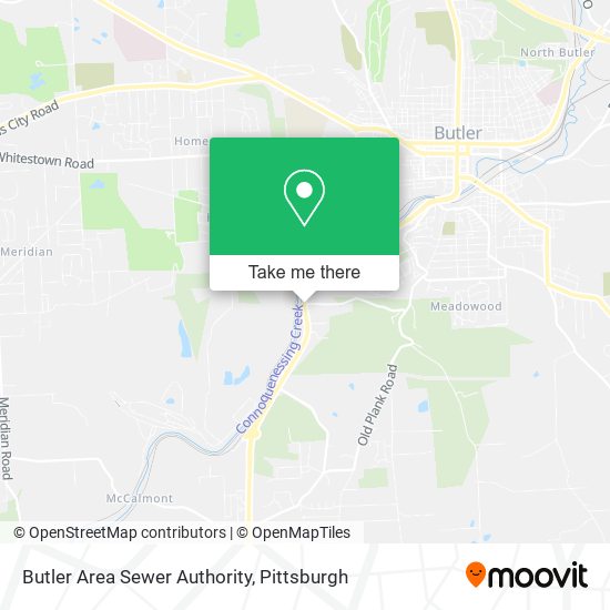 Butler Area Sewer Authority map