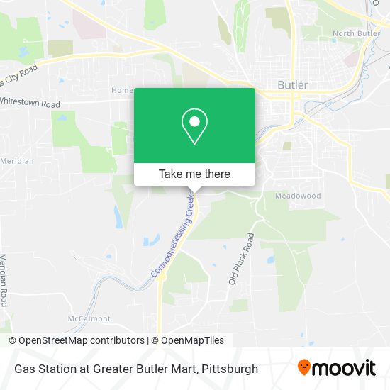 Gas Station at Greater Butler Mart map