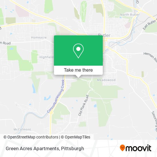 Green Acres Apartments map