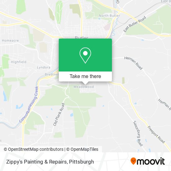 Mapa de Zippy's Painting & Repairs