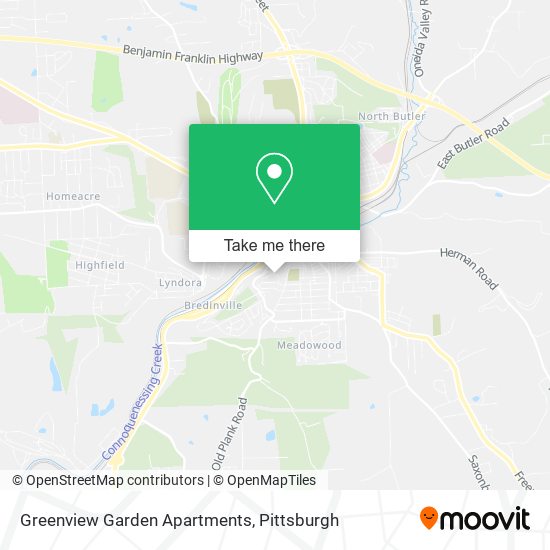 Mapa de Greenview Garden Apartments