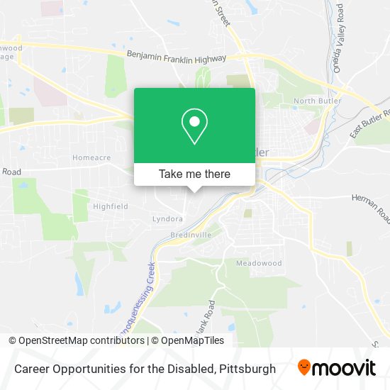 Career Opportunities for the Disabled map