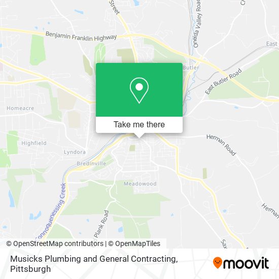 Musicks Plumbing and General Contracting map