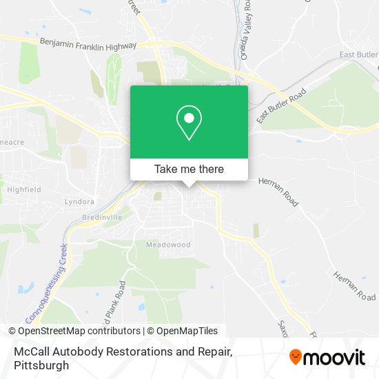 Mapa de McCall Autobody Restorations and Repair